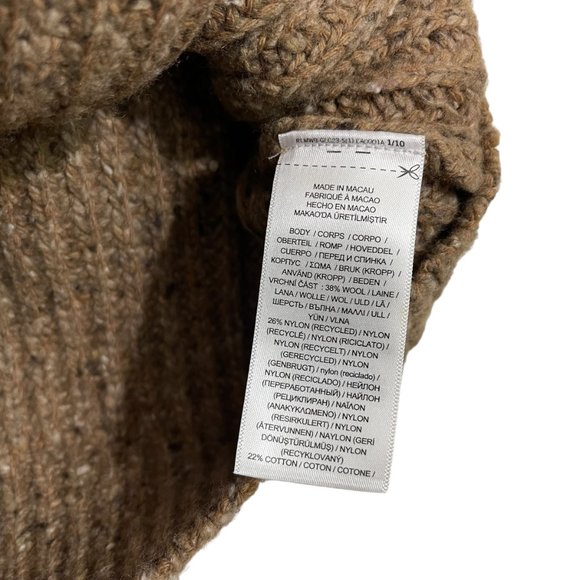 NWOT Polo Ralph Lauren Brown Wool Blend Tunic Sweater Small Petite - Picture 8 of 10